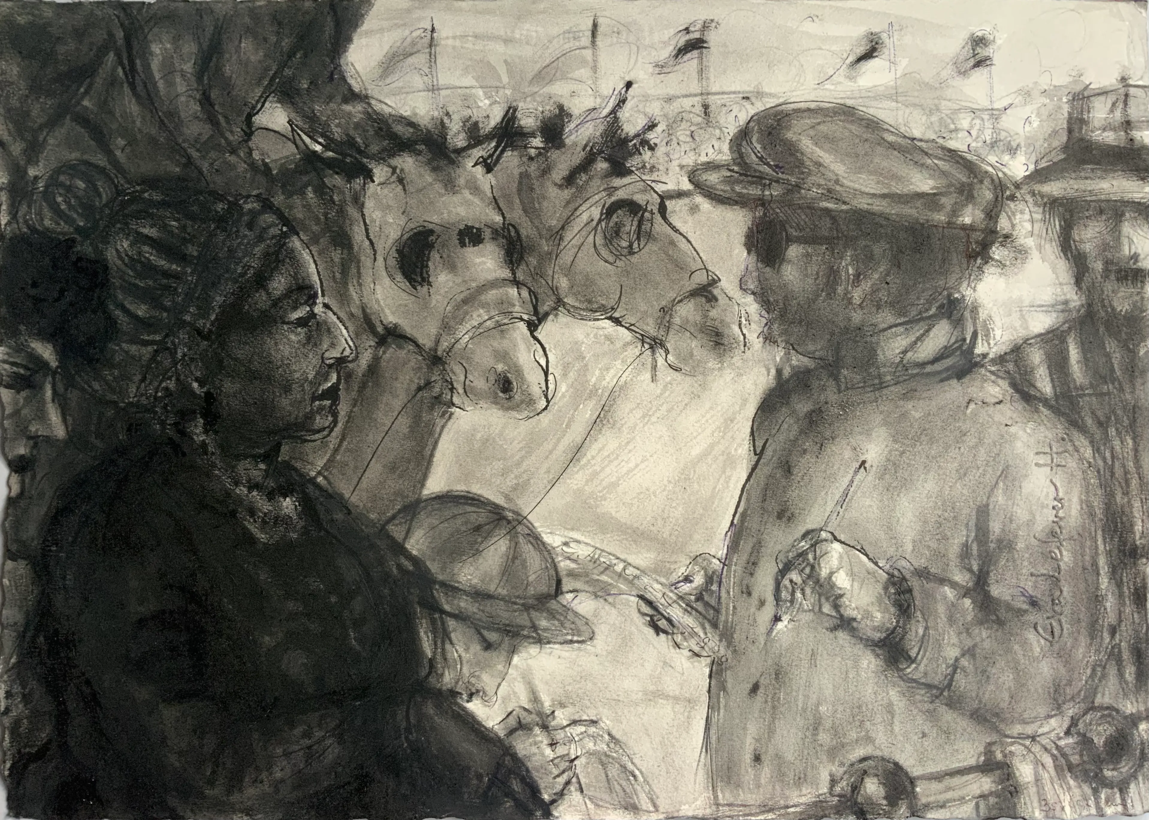 Obra "Club Hípico" de Eva Lefever